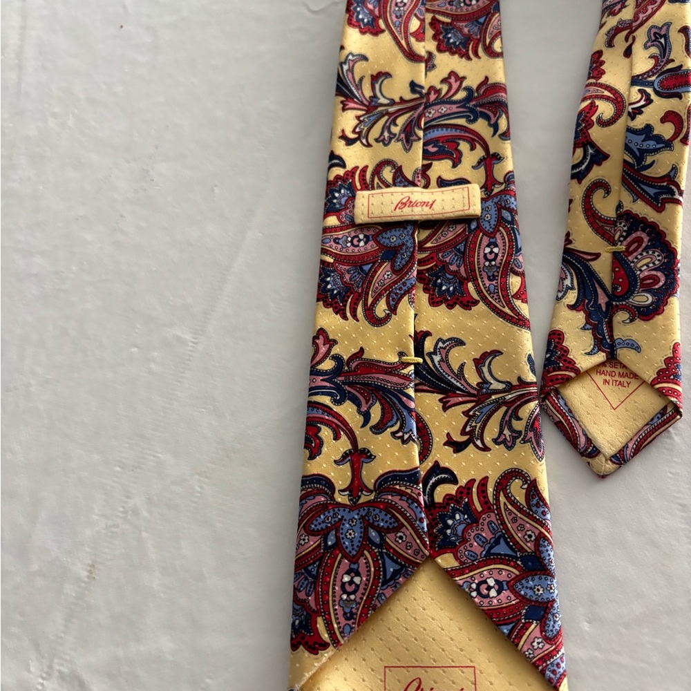 Brioni Multicolor Paisley Silk Tie